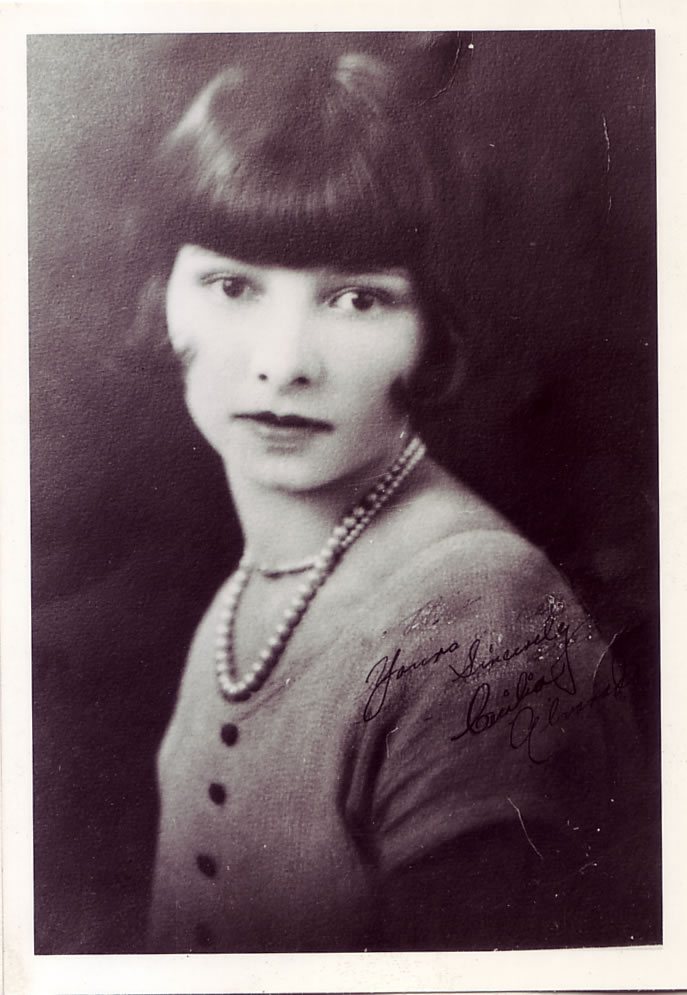 Ceclia María (Alvarado) Hernandez Kirkman (1909-2008), ca. 1927