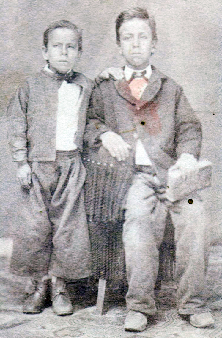 José Mauro (1840-1916) and his older brother Juan María Luján (1834-1914)