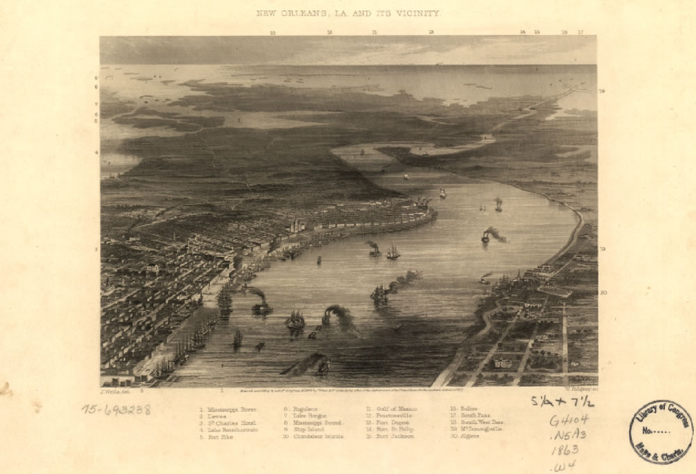 View of New Orleans, 1863
