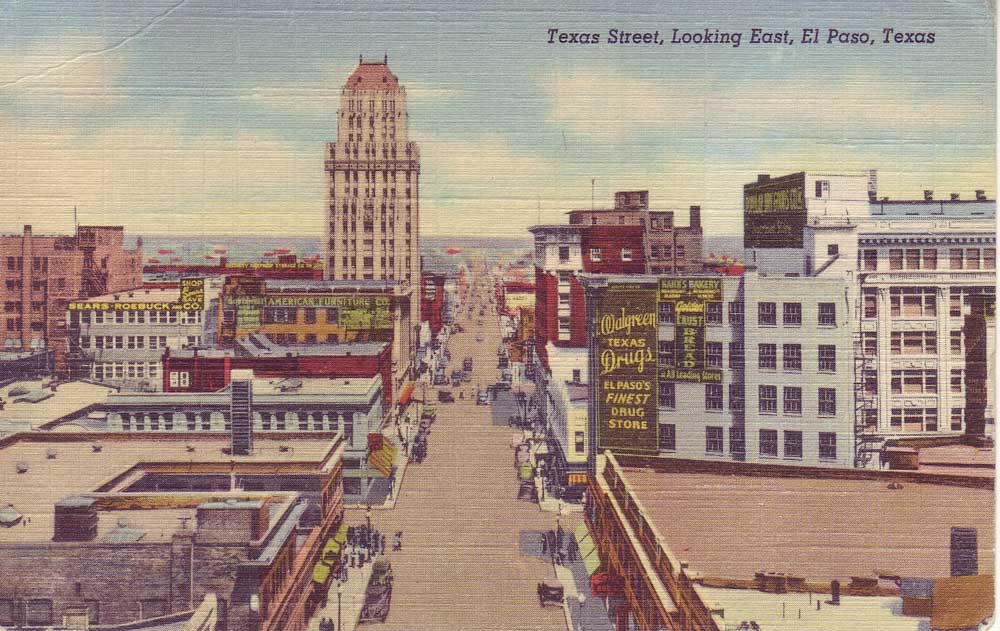 Texas Street, looking east, El Paso