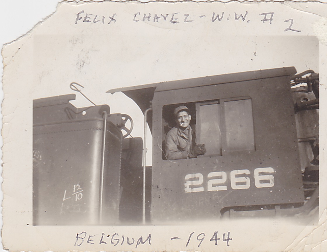 Felix Chavez Sr., Belgium, 1944