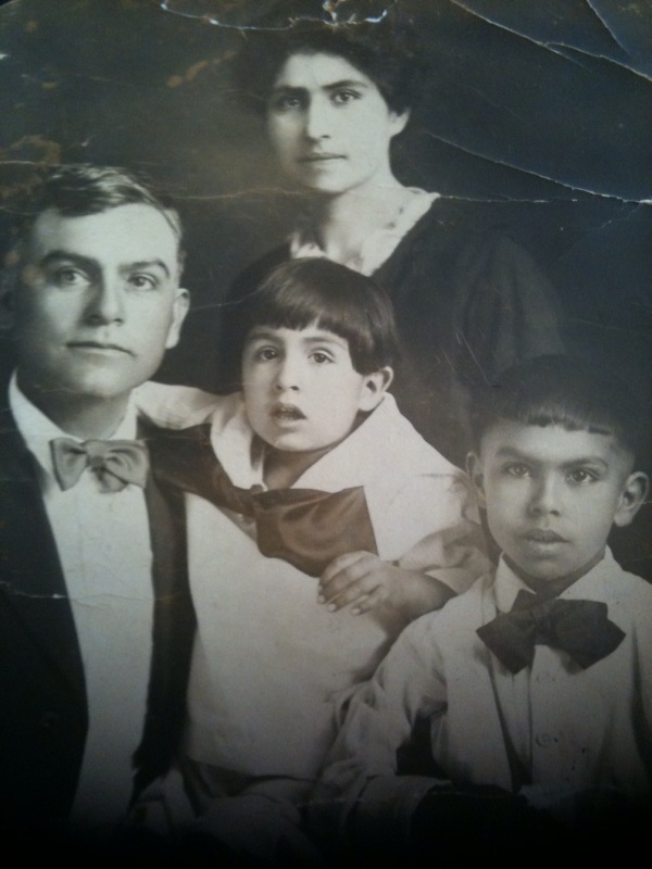 Cristóval and Rose (García) Portillo with sons Frederick and Cristóbal