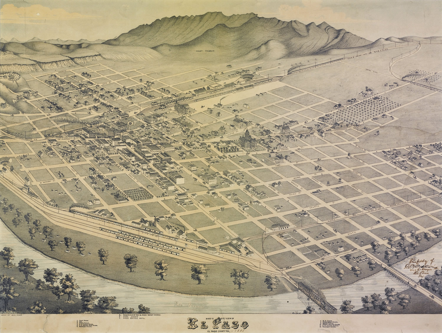 View of El Paso, 1886
