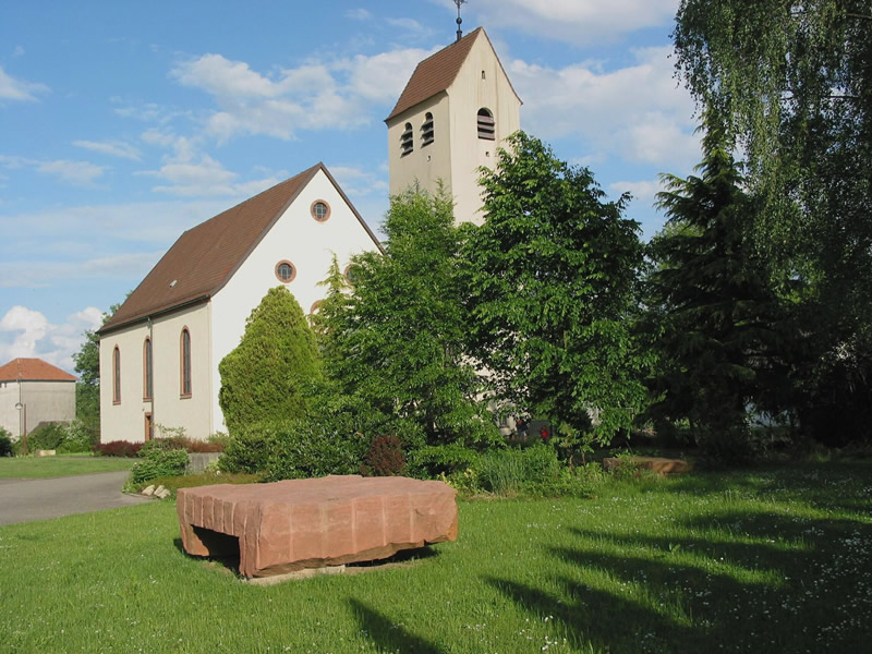 Rebuilt Church of St. Bartholomew in Berg, Pfalz