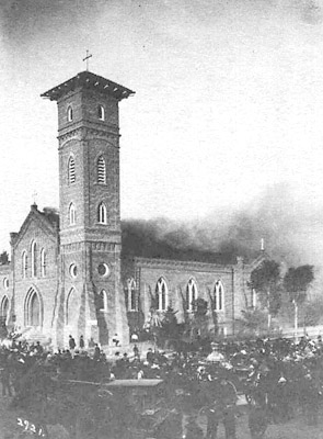 Destruction of St. Joseph Church, San Diego, 1913