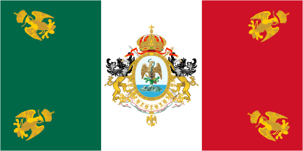Flag of Empire of Mexico, 1864-1867