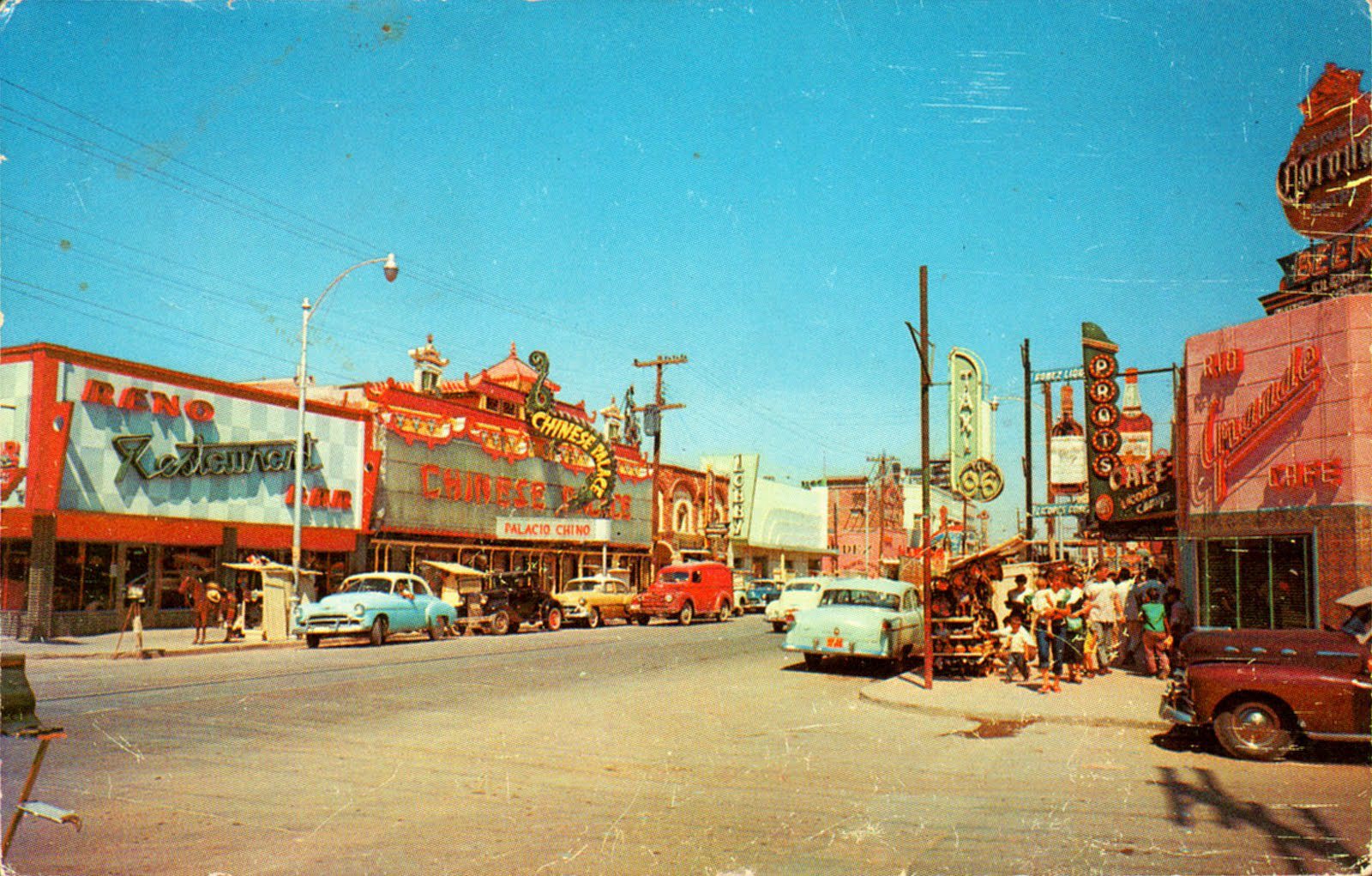 Juárez Avenue, Juárez, in the 1950s