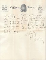 3 November 1922 Letter of Willard Wood to Love Donaldson